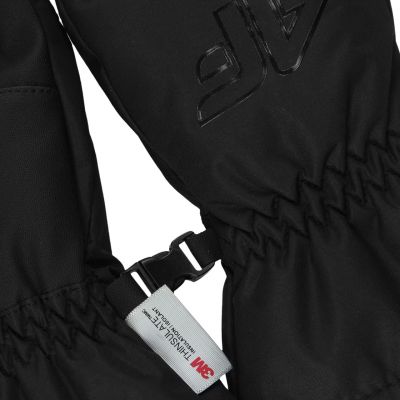 2. Children's gloves 4F U0130 black 4FJWAW24AFGLU130 21S
