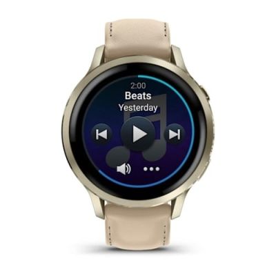 4. Garmin Venu 4, 41mm AMOLED Light Sand Watch