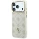 2. Guess Peony 4G Small Logo MagSafe case for iPhone 17 Pro / 18 Pro - beige