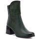 Women's green block heel ankle boots M.Daszyński SA269-1