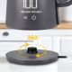 15. ELDOM CORDLESS KETTLE C515S ORRA 1.8L 2000W, GRAY, 5 PROGRAMS 45, 55, 70, 85, 100°C, KEEP TEMPERATURE