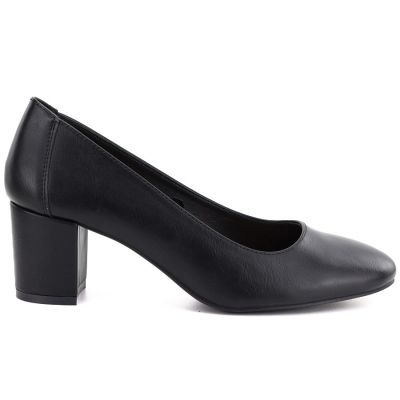 14. Women’s Black Leather Loafers Sergio Leone MK25112-S