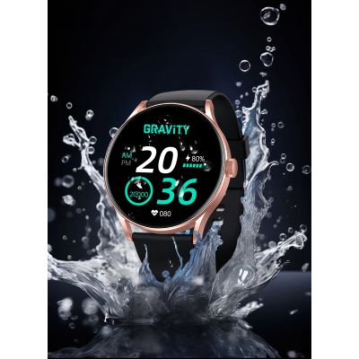 6. Smartwatch Gravity Black Pink GT2-2 PRO