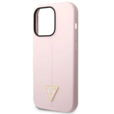 6. Guess Silicone Triangle iPhone 14 Pro 6.1" Case - Purple