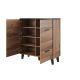 2. Chest of drawers LOTTA 110 4D wotan + matt black