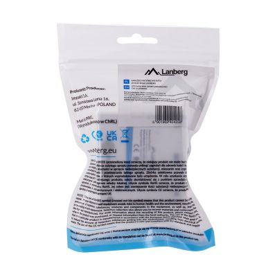 4. Lanberg OU6-0002-W surface-mounted socket (RJ-45; UTP; white)