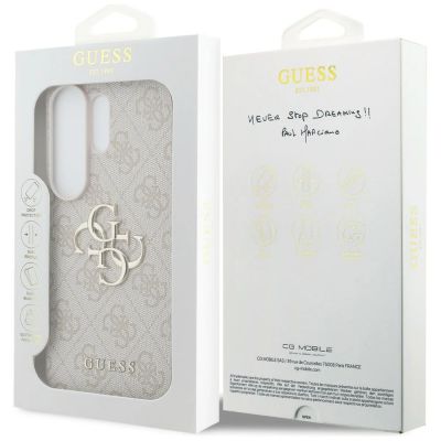 8. Guess 4G Big Metal Logo Case for Samsung Galaxy S26 Ultra - Pink