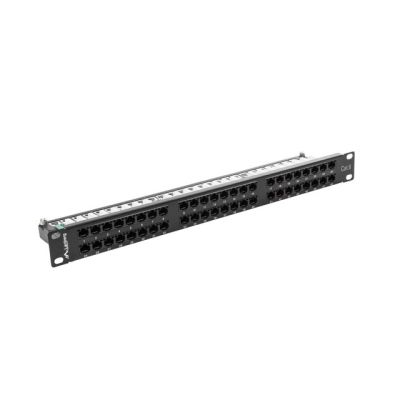 2. Patch panel Lanberg PPU6-1048-B (1U; cat. 6; 48xRJ-45)