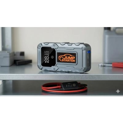 8. Extralink Jump 34 Jump Starter | Car jump starter | 3x LED, flashlight, LCD display