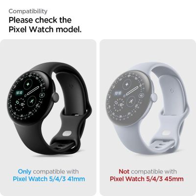 5. Spigen Elite Shield EZ Fit 2-Pack hydrogel foil for Google Pixel Watch 41 mm