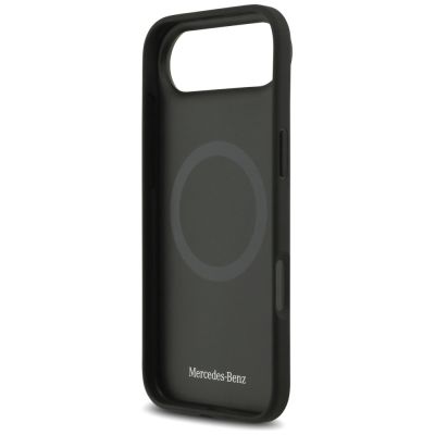 7. Mercedes Leather Star Pattern Stripes MagSafe case for iPhone Air - black