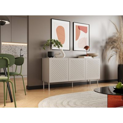 3. SIENA chest of drawers 150.5x40x75 cashmere matt