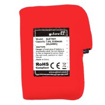 Li-Poly 2100 mAh battery for heated gloves and hat, 7.4 V