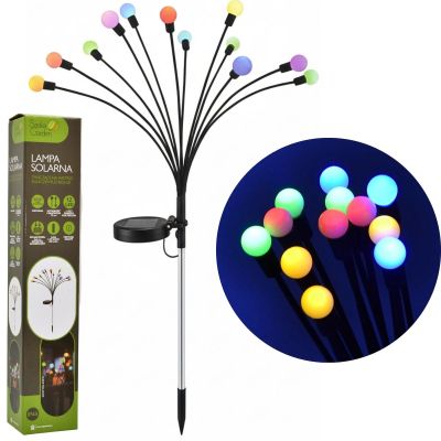 2. SOLAR LAMP DANCING IN THE WIND, COLORFUL BALLS, 12 LEDS, 72CM