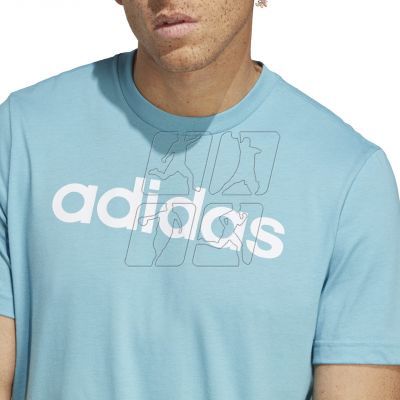 5. adidas Essentials Single Jersey Linear Embroidered M IC9287