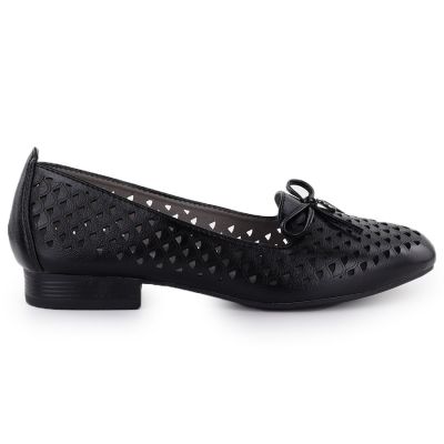 2. Women's openwork lords shoes black Jezzi 222-5