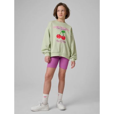 6. Girls' loose sweatshirt without hood 4F 4FJRSS26TSWSF2903-47S