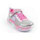 2. Skechers S Lights LED Children's Velcro Shoes for Girls Gray