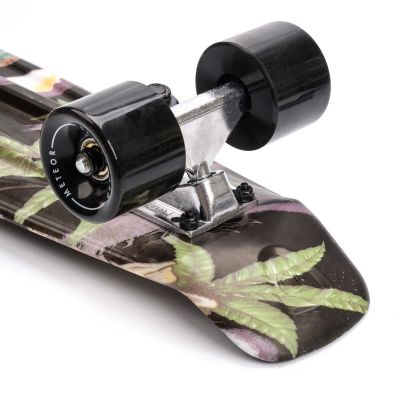 7. Meteor Flowers Black 22606 Skateboard
