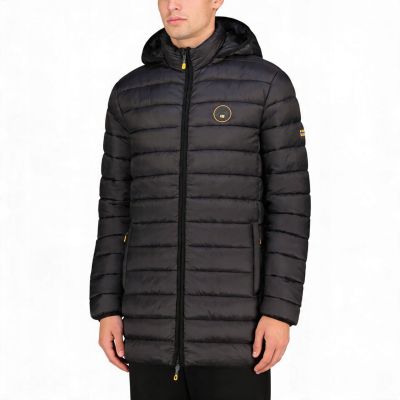 10. Geographical Norway men's jacket AMIGOMAP LONG HOOD DB BLACK MEN 233 BLACK (WZ5085H/GN-NOIR)