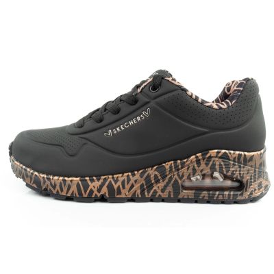 11. Skechers Uno-Loving Love women's sports sneakers fashionable black