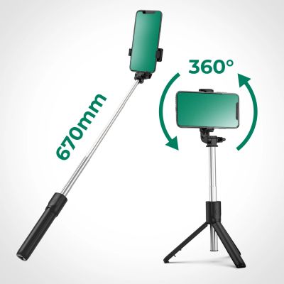 9. Selfie stick WRY1S telescopic tripod 0.7m for phone - black