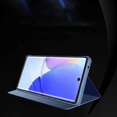 3. Clear View Case case for Huawei nova 9 flip cover black