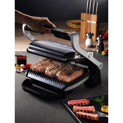 3. Tefal OptiGrill GC712D34 Grill (tabletop – closed; 2000 W; inox colour)