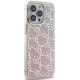 4. Hello Kitty IML Gradient Electrop Crowded Kitty Head Case for iPhone 13 Pro Max - Pink