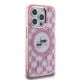4. Karl Lagerfeld IML Monogram Karl & Choupette Head MagSafe Case for iPhone 15 Pro Max - Pink