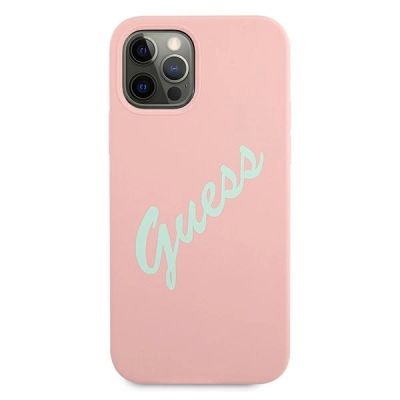3. Guess GUHCP12LLSVSPG iPhone 12 Pro Max 6.7" rose green/green pink hardcase Silicone Vintage