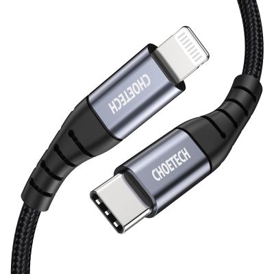 2. Choetech IP0039 USB-C / Lightning MFi cable, 1.2m long - black