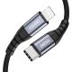2. Choetech IP0039 USB-C / Lightning MFi cable, 1.2m long - black