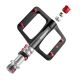 3. Rockbros BP2603 Platform Bicycle Pedals with Titanium Axle and Magnesium Alloy Bearings - Black