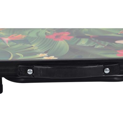 12. FOLDABLE CAMPING TABLE 60X45X25/56CM FLOWER