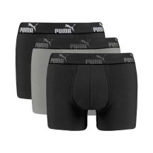 Puma men's boxer briefs 3-Pack black gray comfortable cotton