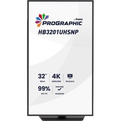 2. iiyama ProGraphic HB3201UHSNP-B1 computer monitor 80 cm (31.5") 3840 x 2160 px Black