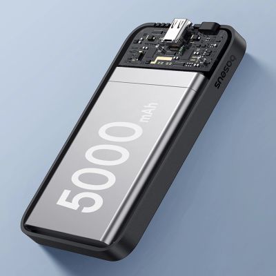 12. Baseus mini power bank 5000mAh 20W + USB-C cable (20V/3A) - black