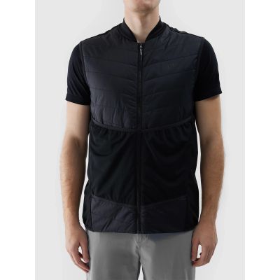 Men's trail running vest with primaloft black eco fill 4F