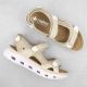 8. Comfortable Velcro sandals Rieker W RKR691 beige