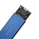 2. QOLTEC M.2 SSD CASE | SATA | NGFF | USB 3.0 | SUPER SPEED 5GB/S | 2TB | BLUE