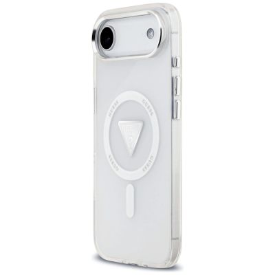 4. Guess IML Gradient Triangle Logo MagSafe Case for iPhone Air - Clear