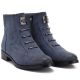 4. Women's blue flat ankle boots M.Daszyński SA62-126