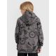 4. Boy's sweatshirt with hood, open, 4F 4FJRAW25TSWSM2343-90A