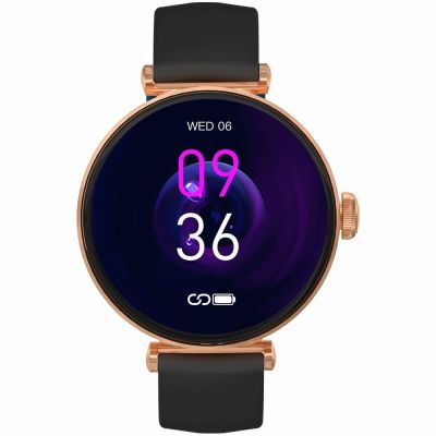 6. Smartwatch Gravity Rose Gold Black 2 Straps GT26-6