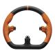 5. Asetek SimSports GT – steering wheel rim – closed D-shape, black and orange