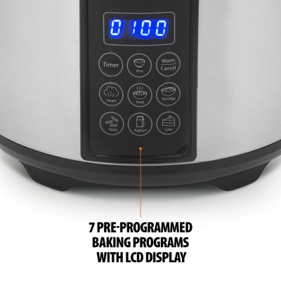 11. Tristar RK-6138 Digital Rice Cooker and Steamer 900 W 2.2 L Number of Programs 7 Gray