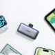 6. Ugreen PB503 5000mAh powerbank with USB-C port and integrated USB-C connector - gray