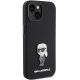 4. Karl Lagerfeld Silicone Ikonik Metal Pin case for iPhone 15 - black