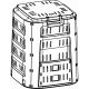 15. COMPOGREEN 220L PROSPERPLAST GARDEN COMPOST BIN